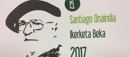 Santiago Onaindia literaturako ikerketa bekako deialdia